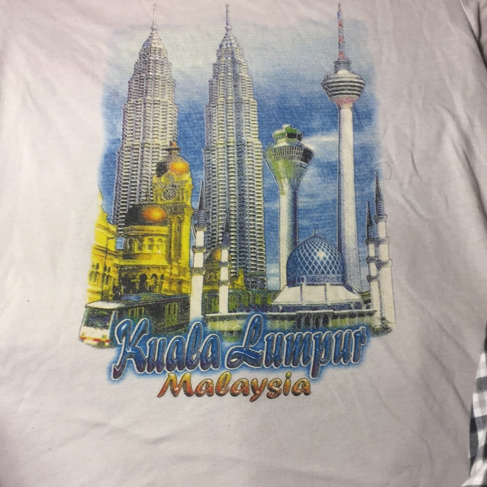Vintage Malaysia graphic tee.